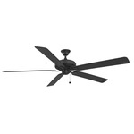 Edgewood Ceiling Fan - Black / Black