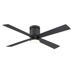 Kwartet Ceiling Fan with Color Select Light - Black / Black