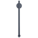 Flauta Spiga Wall Sconce - Blue Steel / Transparent