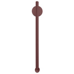 Flauta Spiga Wall Sconce - Ruby Red / Transparent