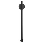 Flauta Spiga Wall Sconce - Black / Transparent