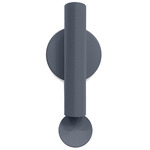 Flauta Spiga Wall Sconce - Blue Steel / Transparent