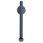 Flauta Spiga Wall Sconce - Blue Steel / Transparent