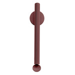 Flauta Spiga Wall Sconce - Ruby Red / Transparent
