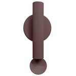 Flauta Riga Outdoor Wall Sconce - Dark Brown / Transparent