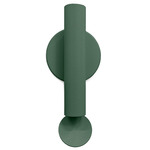 Flauta Riga Outdoor Wall Sconce - Forest Green / Transparent