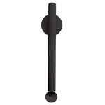 Flauta Riga Outdoor Wall Sconce - Black / Transparent