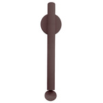 Flauta Riga Outdoor Wall Sconce - Dark Brown / Transparent