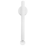 Flauta Riga Outdoor Wall Sconce - White / Transparent