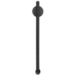 Flauta Riga Outdoor Wall Sconce - Black / Transparent