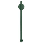 Flauta Riga Outdoor Wall Sconce - Forest Green / Transparent