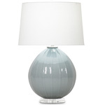 Margaux Table Lamp - Grey-Blue / Off White