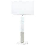 Howard Table Lamp - Polished Nickel / White Linen