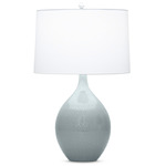 Malone Table Lamp - Grey-Blue / Off White