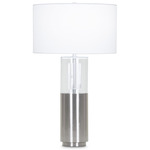 Alexander Table Lamp - Brushed Nickel / White Linen