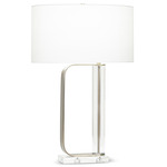 Abby Table Lamp - Crystal / Off White
