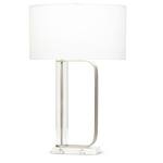 Gabby Table Lamp - Crystal / Off White