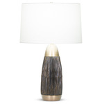 Telluride Table Lamp - Bronze / Off White