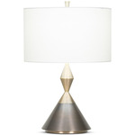 Ontario Table Lamp - Antique Brass / Off White