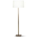 Sydney Floor Lamp - Antique Brass / Off White