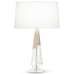 April Table Lamp - Crystal / Off White