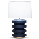 Nolan Table Lamp - Blue / Off White