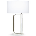Ronald Donald Table Lamp - Crystal / White Linen