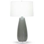 Aniston Table Lamp - Charcoal Grey / Off White