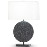 Sadie Table Lamp - Overstock - Black / Off White