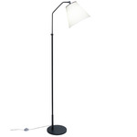 Ward Floor Lamp - Black / Off White