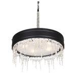 Juniper Chandelier - Matte Black / Frosted