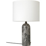 Gravity Table Lamp - Grey Marble / White