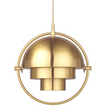 Multi-Lite Small Pendant - All Brass