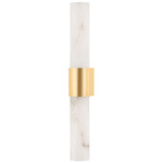 Ellington Vanity Light - Aged Brass / Alabaster