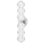 Lindley Bathroom Vanity Light - Polished Nickel / Clear