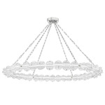 Lindley Chandelier - Polished Nickel / Clear