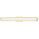 Starkey Bathroom Vanity Light - Aged Brass / Clear