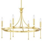 Gates Chandelier - Aged Brass