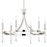 Gates Chandelier - Polished Nickel