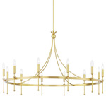 Gates Chandelier - Aged Brass