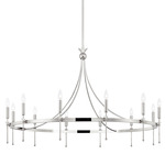 Gates Chandelier - Polished Nickel