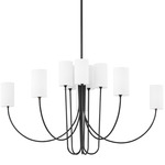 Harlem Chandelier - Old Bronze / White