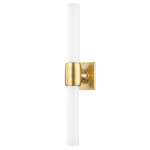 Hogan Wall Sconce - Aged Brass / Opal Glossy