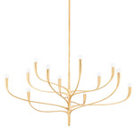 Labra Chandelier - Vintage Gold Leaf