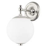 Sphere No.1 Wall Sconce - Polished Nickel / Opal Glossy