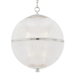 Sphere No. 3 Pendant - Polished Nickel / Clear