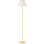 Leeds Floor Lamp - Aged Brass / Cream
