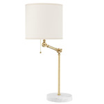 Essex Table Lamp - Aged Brass / Cream