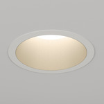 Fraxion3 RD Adjustable Trim / IC Airtight Housing - White Powdercoat / Cashmere Gold Baffle
