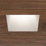 Fraxion3 SQ Fixed Trimless Wood / IC Airtight Housing - White Powdercoat